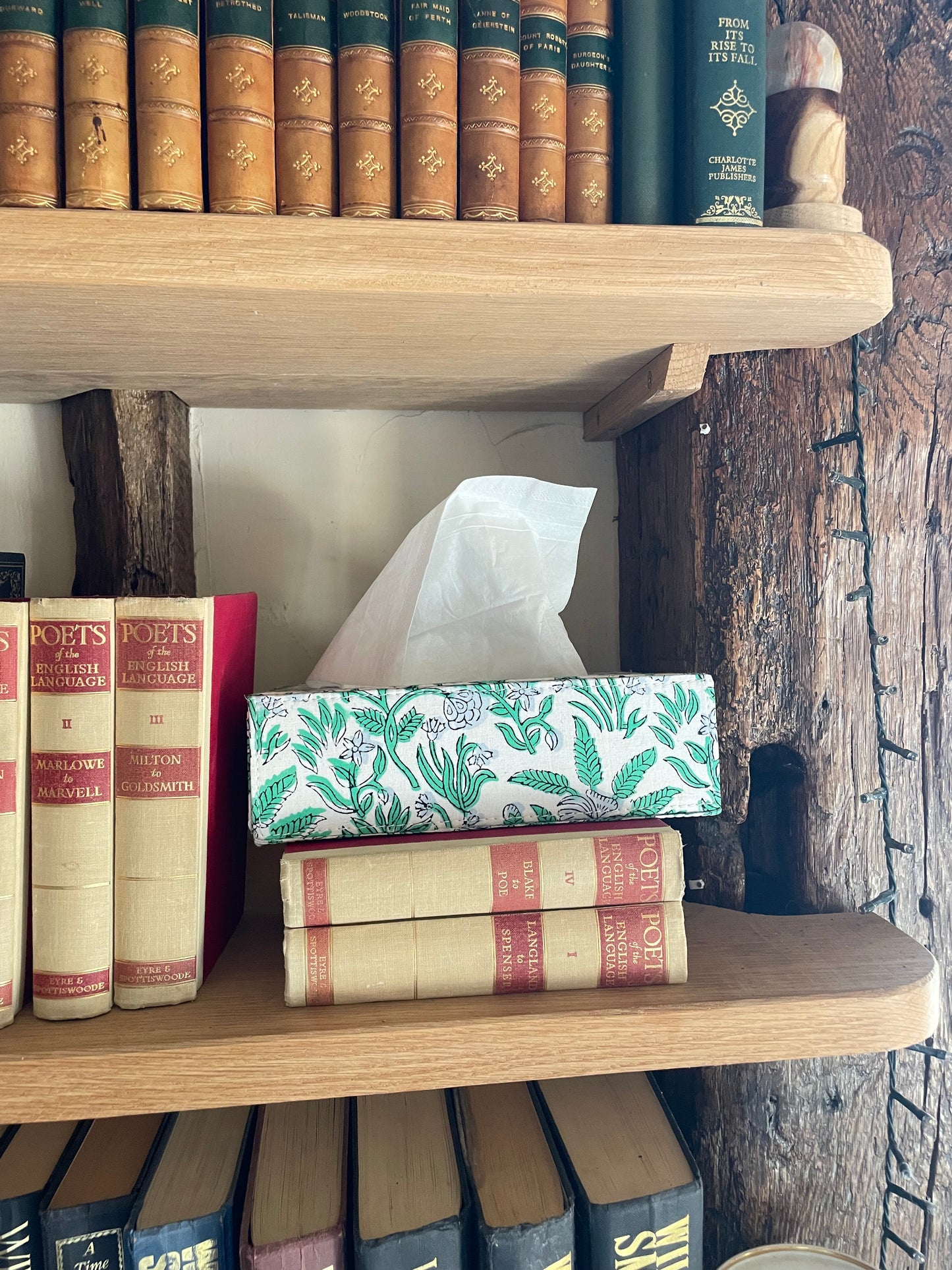 Green Tissue Box Holder