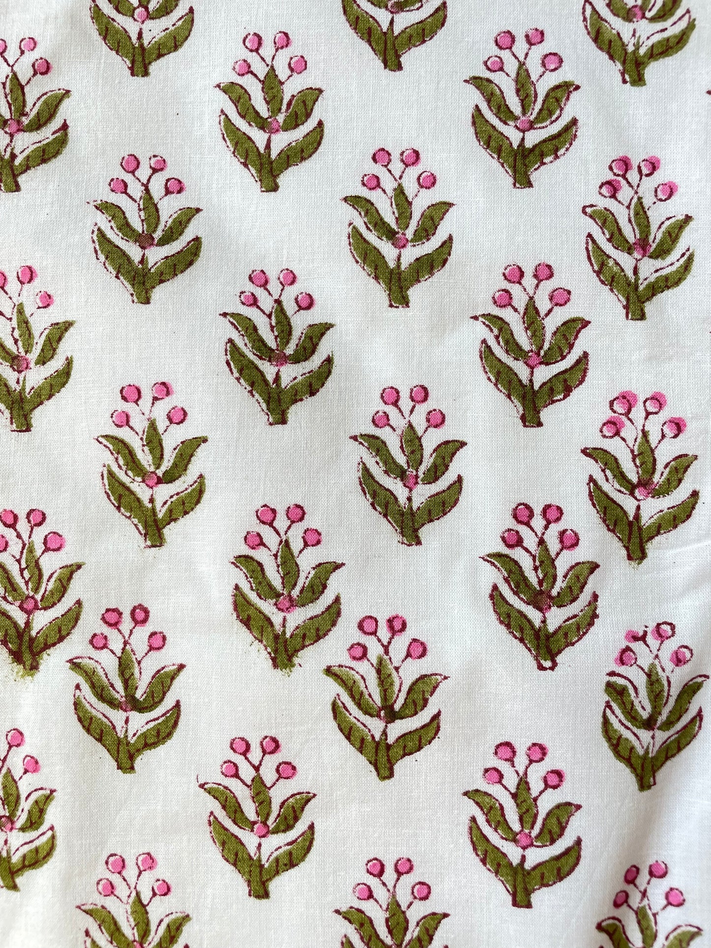 White Block Print Stocking