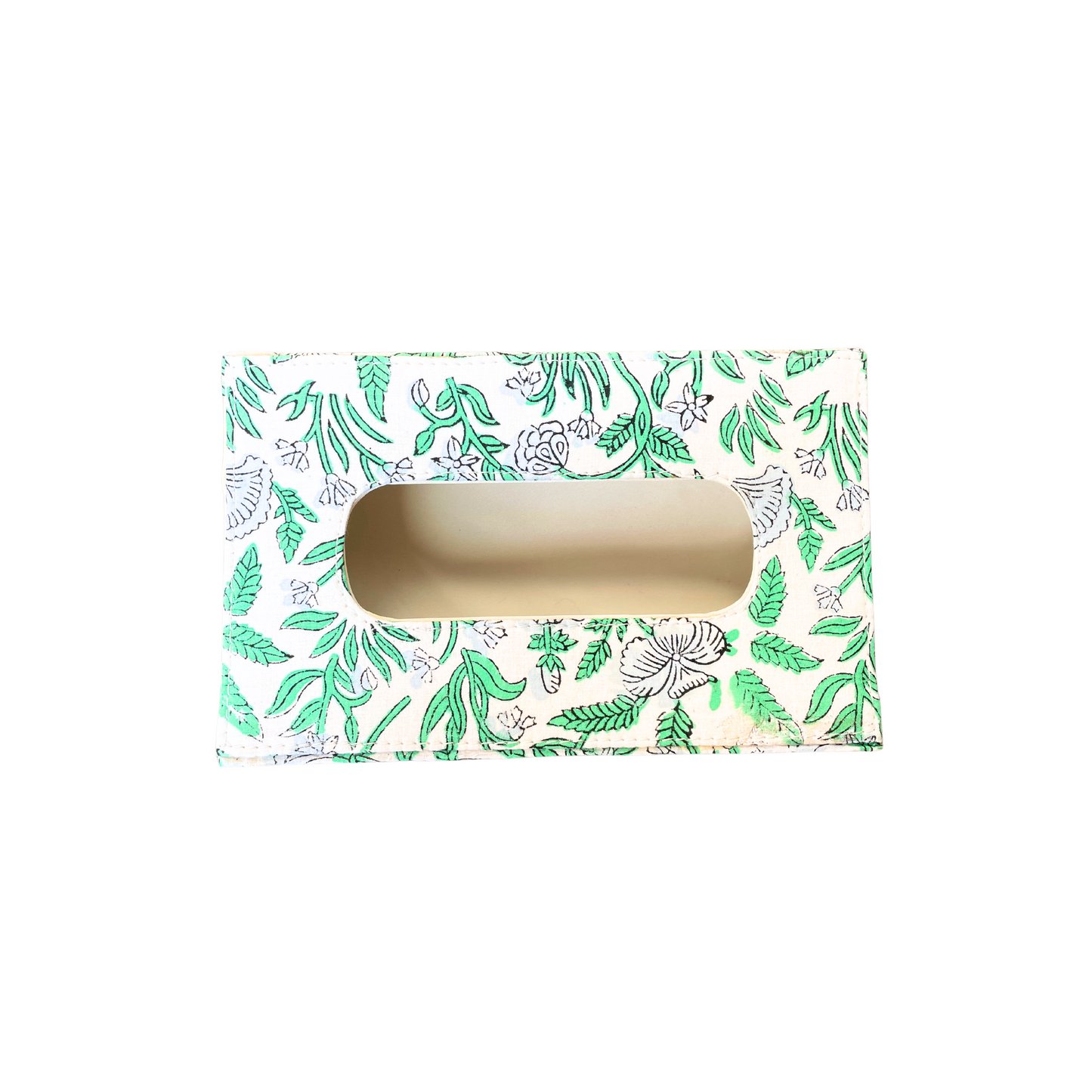 Green Tissue Box Holder