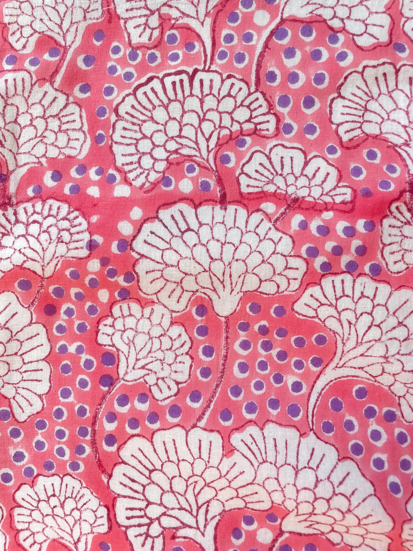 Pink Block Print Stocking