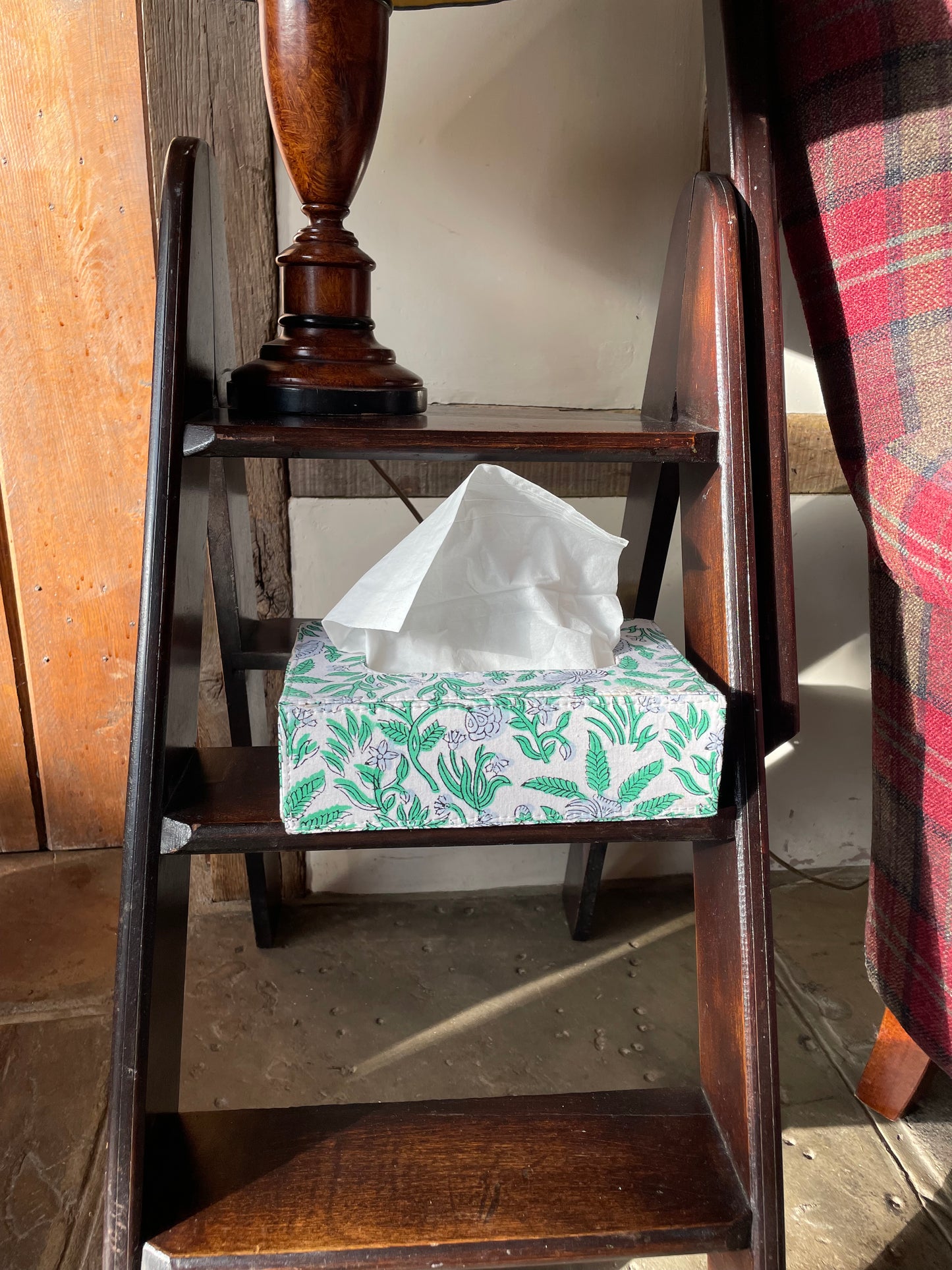 Green Tissue Box Holder