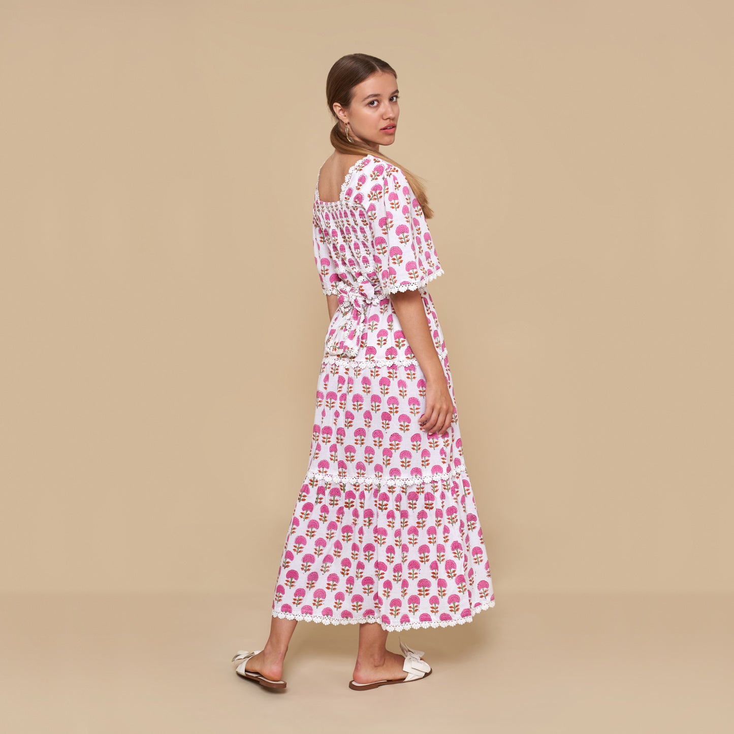The Betty Block Print Dress