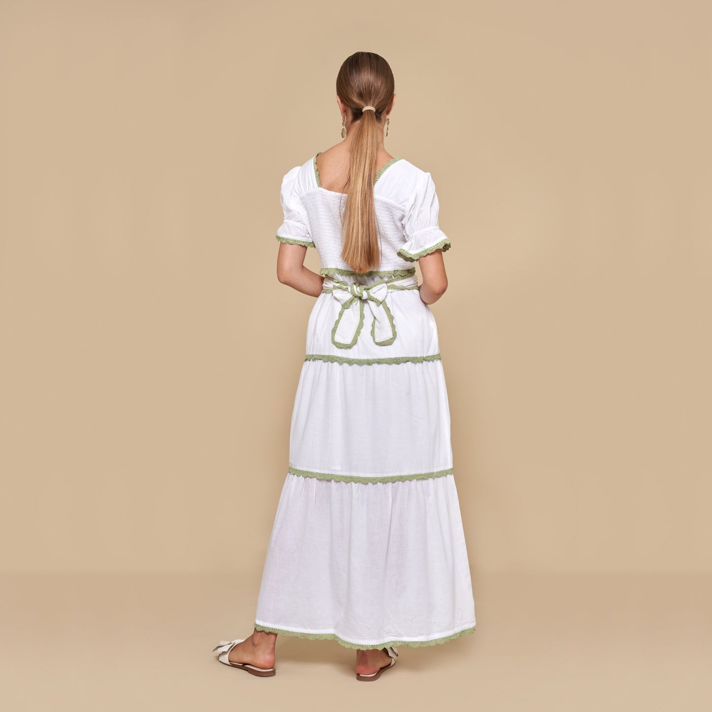 The Tara White Maxi Dress