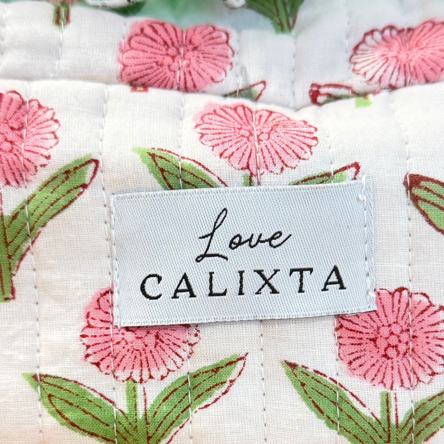 Pink Floral Frill Washbag
