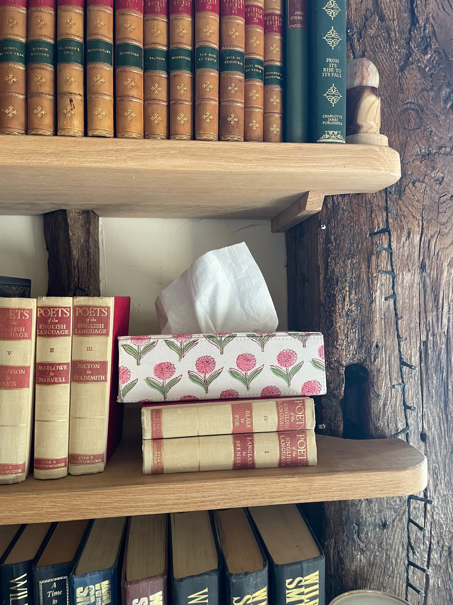 Pink Tissue Box Holder