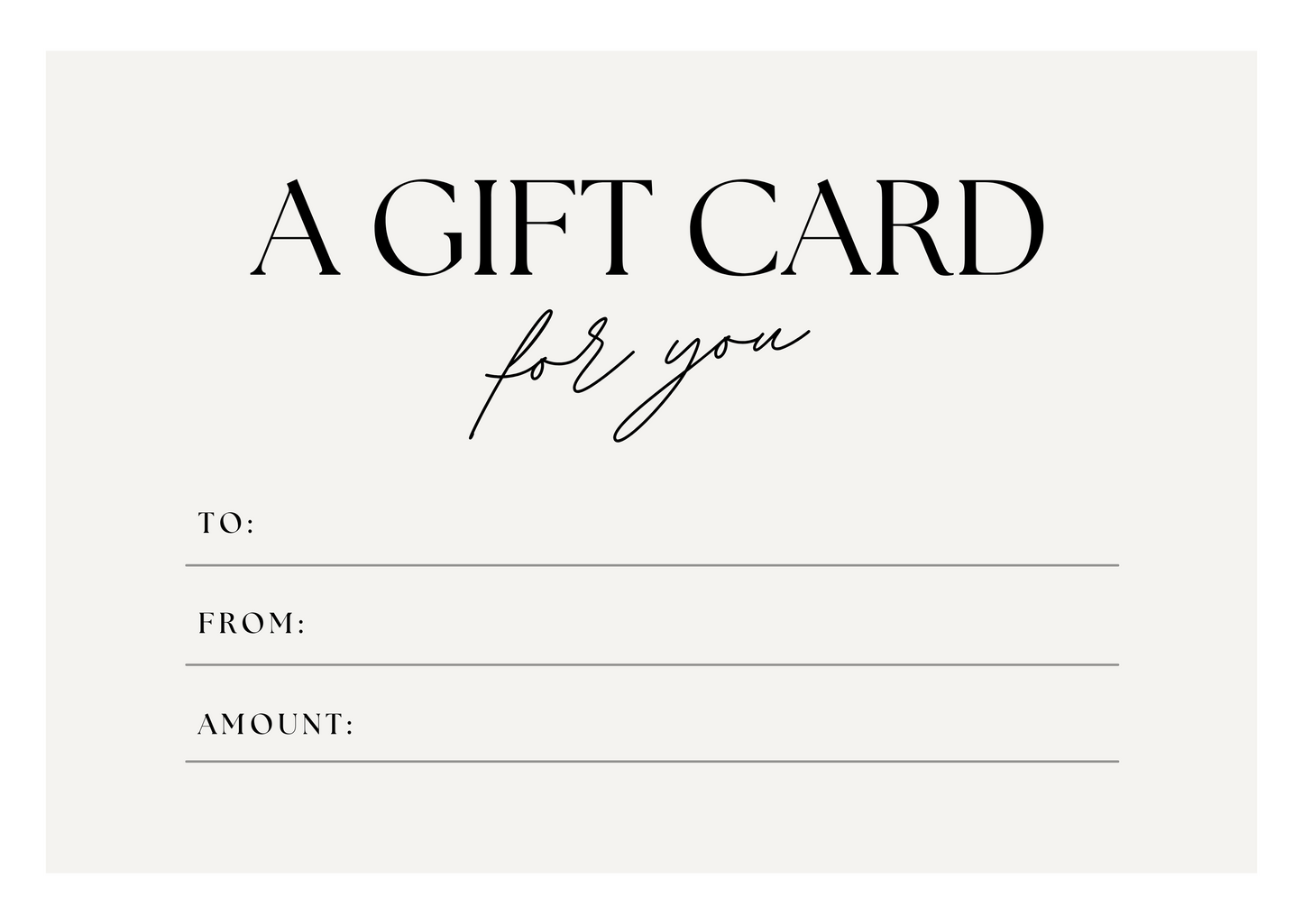 Love Calixta GIFT CARD