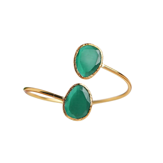 The Droplet Bangle Green