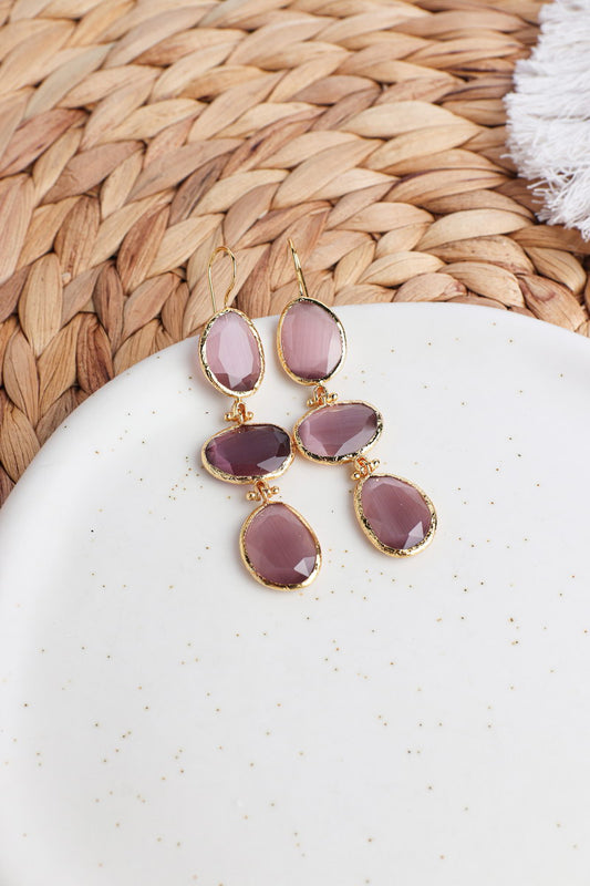 Sofia Earrings Plum