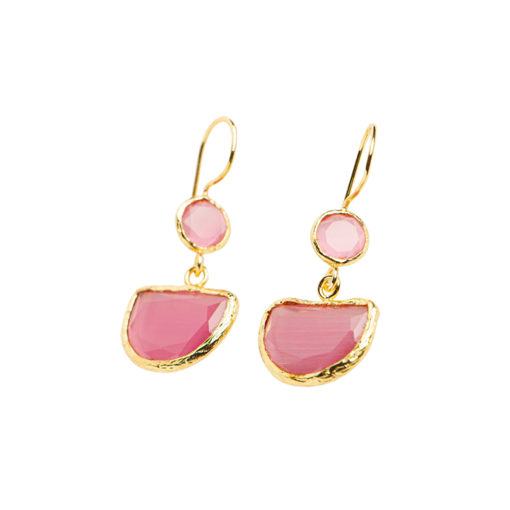 Victoria Earrings Pink