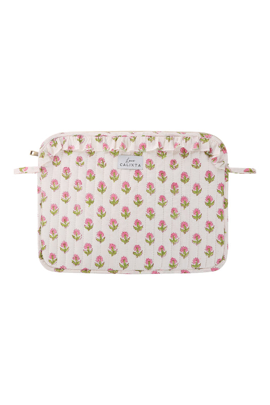 Pink Floral Laptop Case
