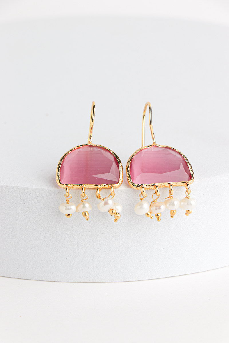 Jellyfish Earrings Pink