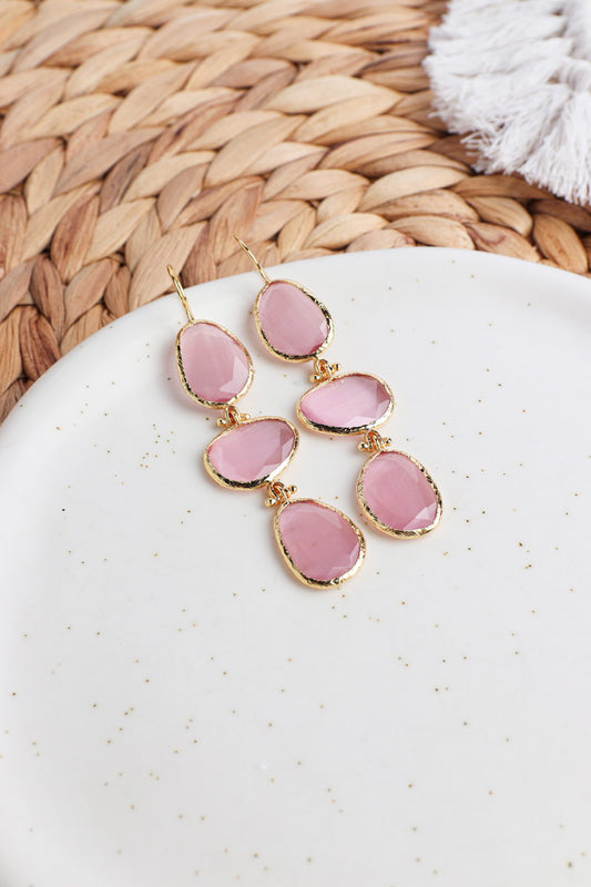 Sofia Earrings Pink