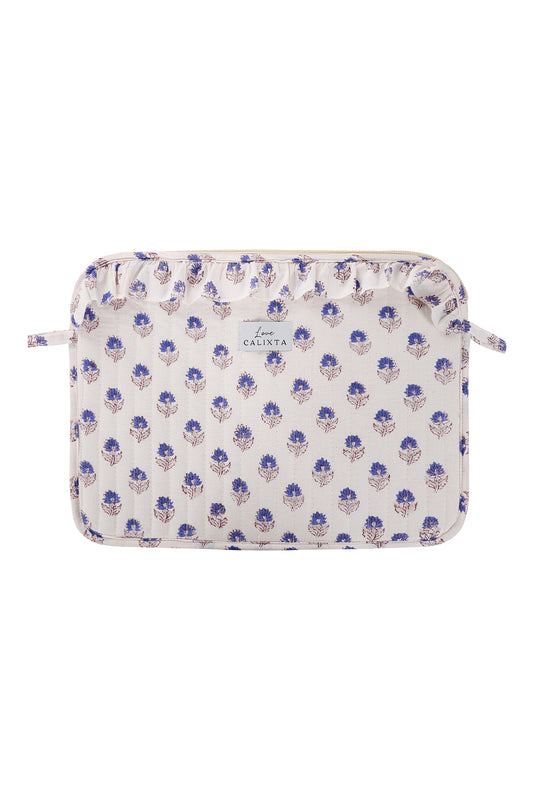 Blue Floral Laptop Case