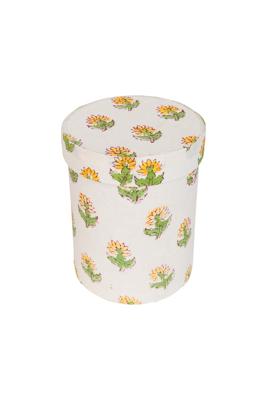 Yellow Floral Pen Pot Holder