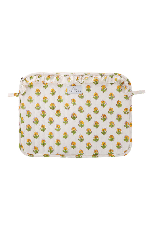 Yellow Floral Laptop Case